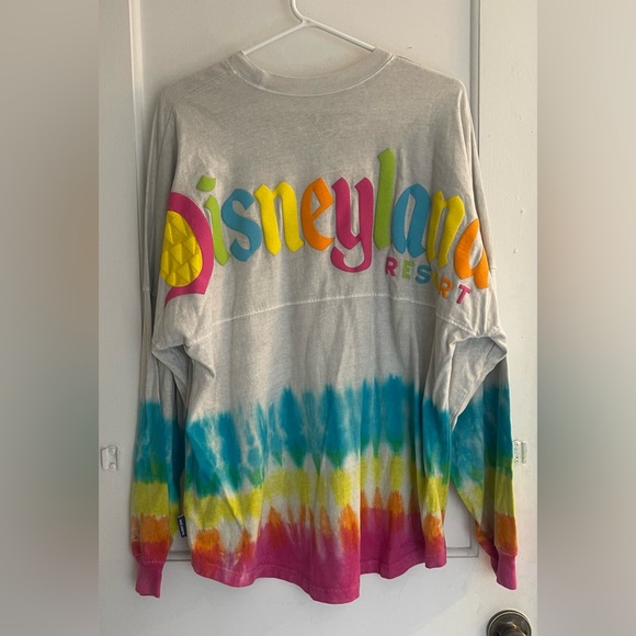 Disney Parks Disneyland Spirit Jersey Rainbow Tie Dye Pineapple Size Medium - Picture 2 of 4
